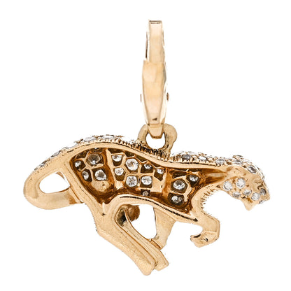 Cartier 18K Yellow Gold Diamond Panthère Pendant 3 of 4