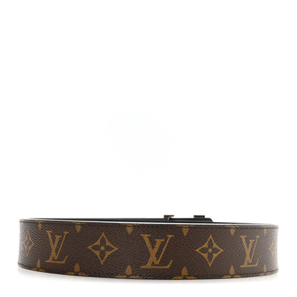 Louis Vuitton Calfskin Monogram 40mm LV Initiales Reversible Belt 105 42 Black 3 of 8