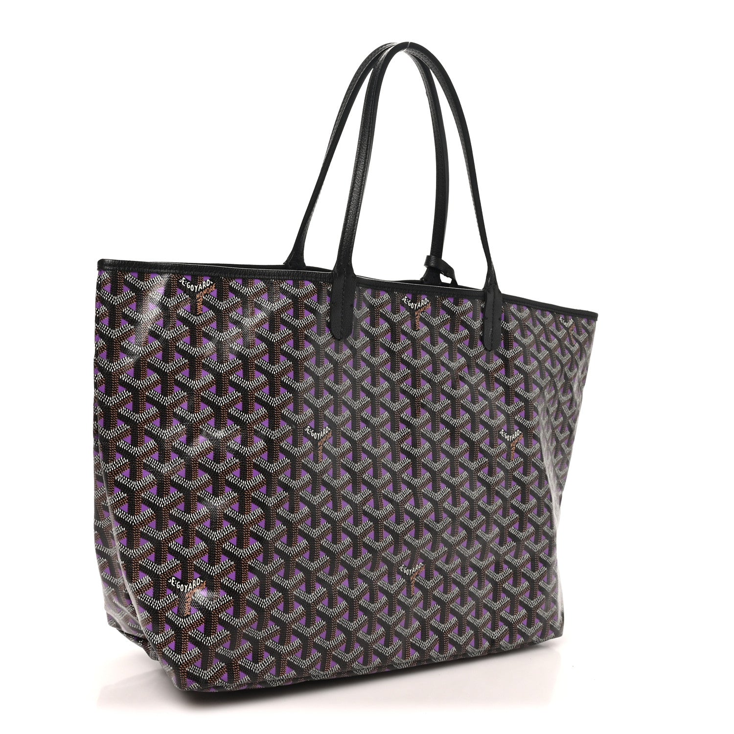 Goyard Goyardine Saint Louis Claire Voie PM Black Violet 4 of 11
