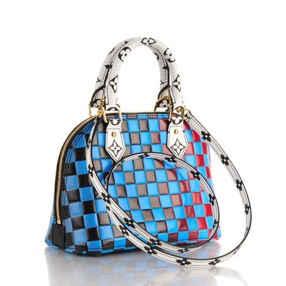 Louis Vuitton Epi Damier Race Alma BB Blue Vert 3 of 7