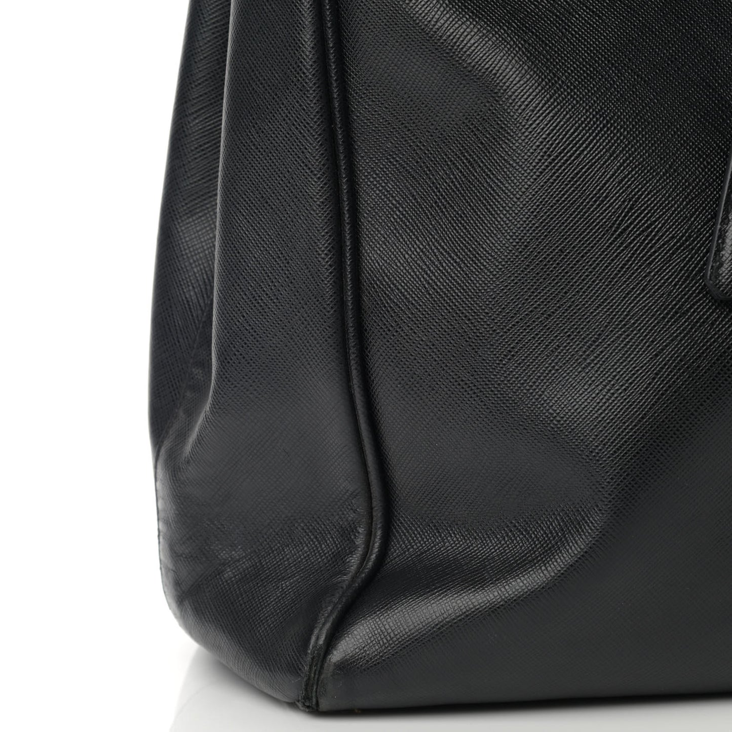 Saffiano Large Galleria Double Zip Tote Black