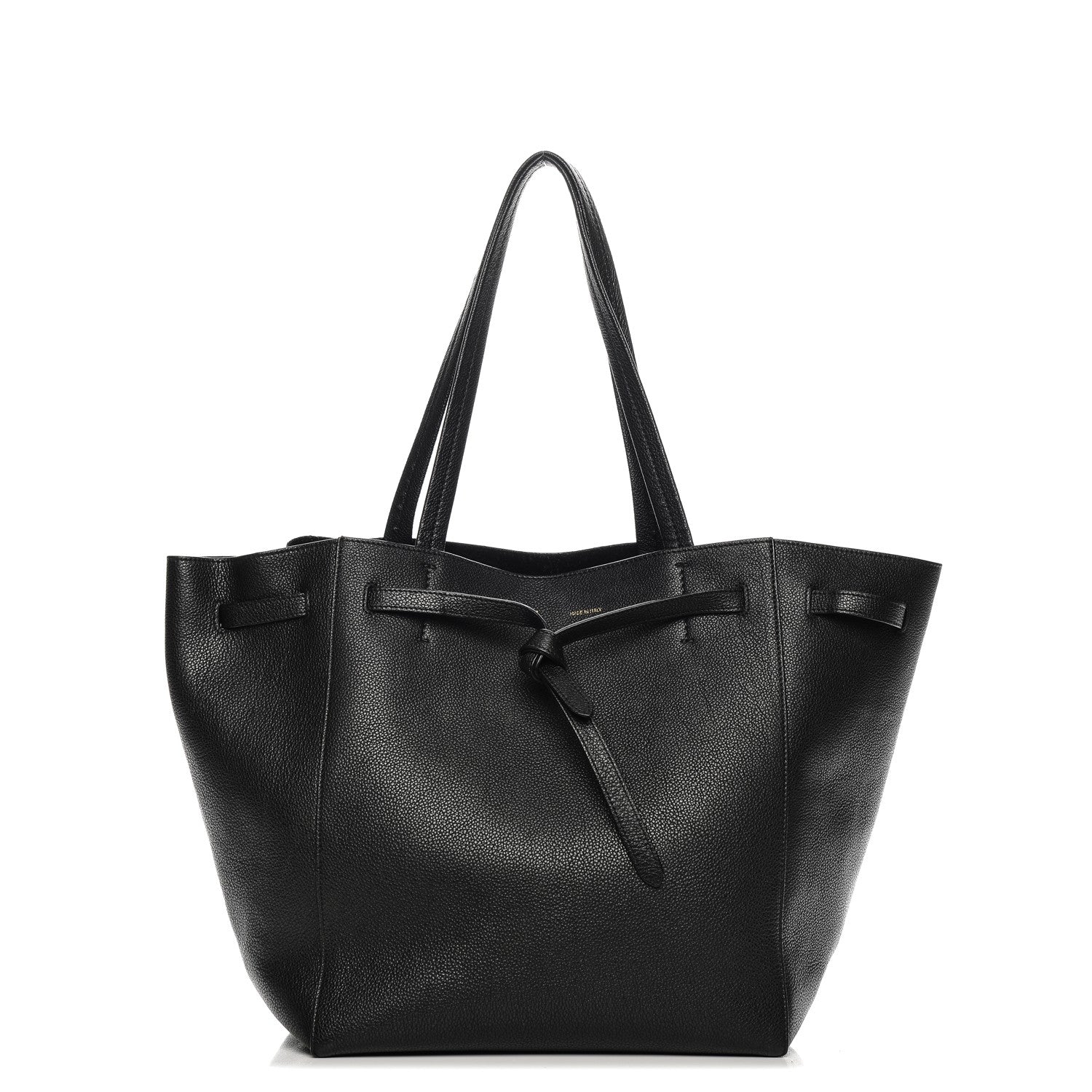 Celine Soft Grained Calfskin Small Belt Cabas Phantom Black 1 of 9