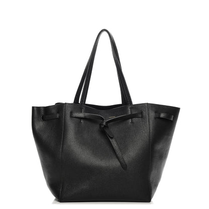 Celine Soft Grained Calfskin Small Belt Cabas Phantom Black 1 of 9