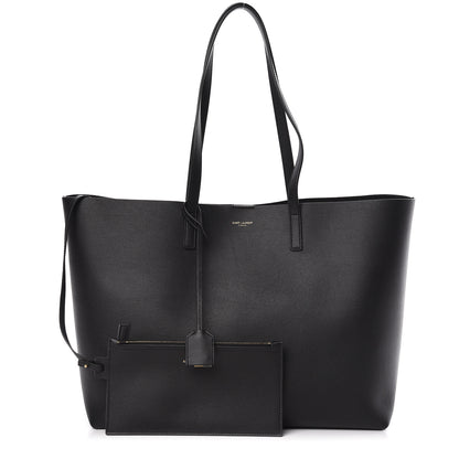 Saint Laurent Calfskin Large Shopping Tote Black 1 of 10