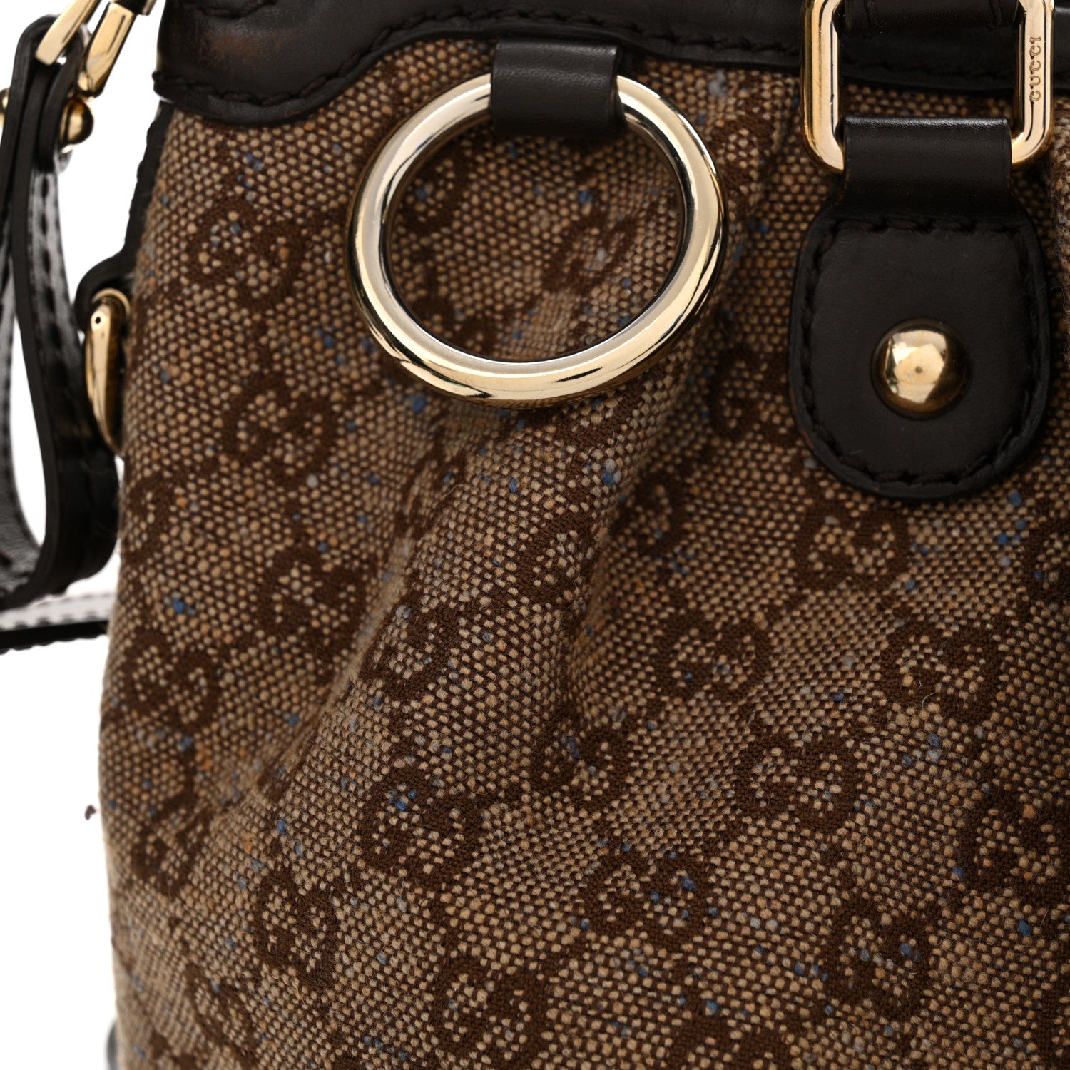 Gucci Monogram Medium Sukey Top Handle Dark Brown 21 of 28
