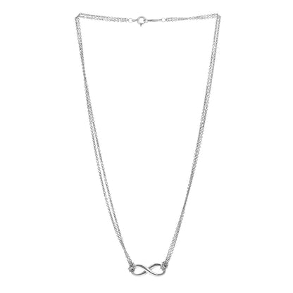 Tiffany Sterling Silver Infinity Pendant Necklace 2 of 6