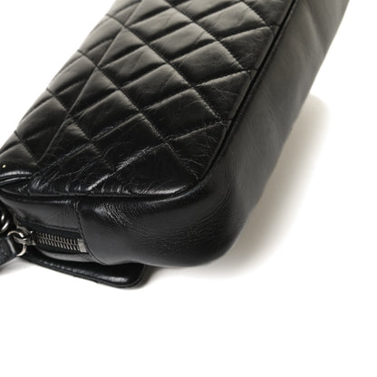 Chanel Glazed Calfskin Medium Duo Color Flap Black 15 of 17