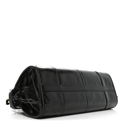 Prada Soft Lux Calfskin Triangle Medium Bonnie Shoulder Bag Black 3 of 8