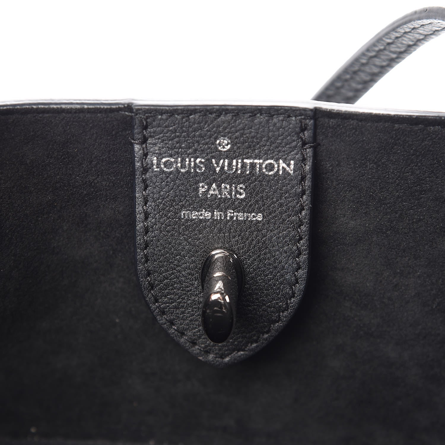 Louis Vuitton Calfskin Lockme Cabas Black 6 of 17