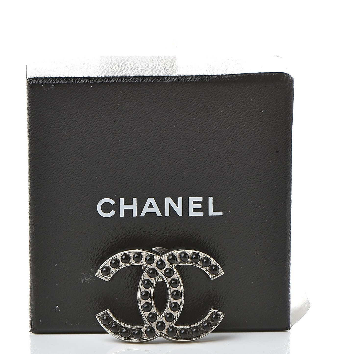 Bead CC Pin Black Silver