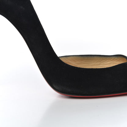 Christian Louboutin Veau Velours Iriza 100 Pumps 38 Black 12 of 22