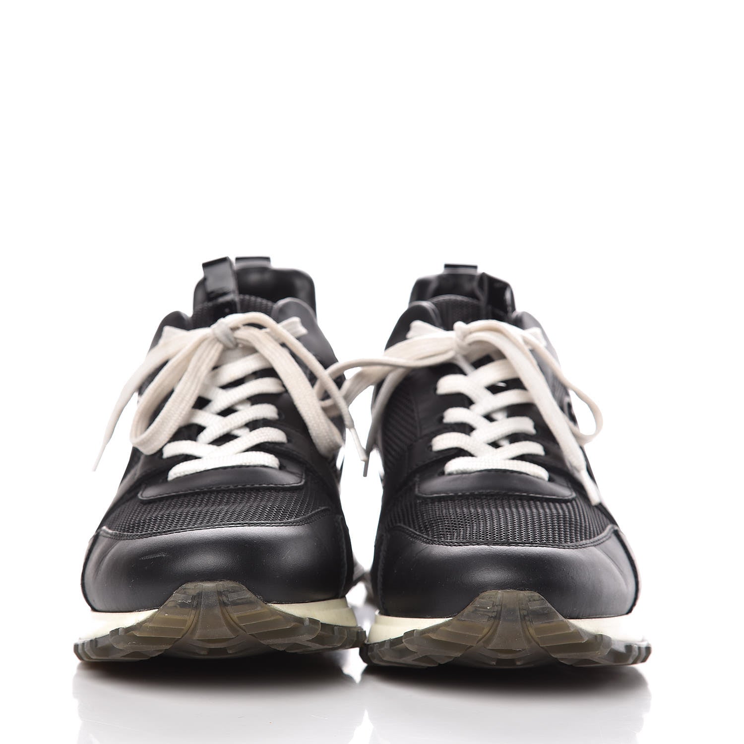 Louis Vuitton Calfskin Run Away Sneakers 37.5 Black 2 of 11