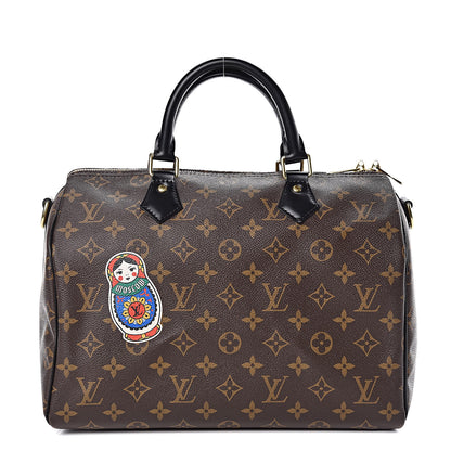 Louis Vuitton Monogram My World Tour Speedy Bandouliere 30 Black 1 of 10
