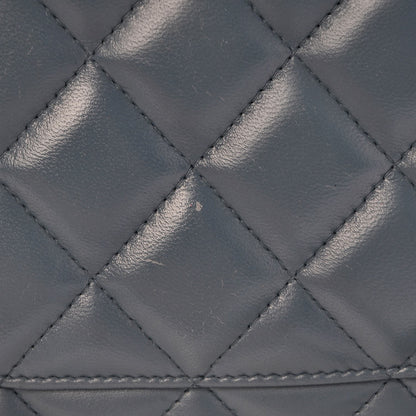 Chanel Lambskin Quilted Jumbo Double Flap Light Blue 12 of 12