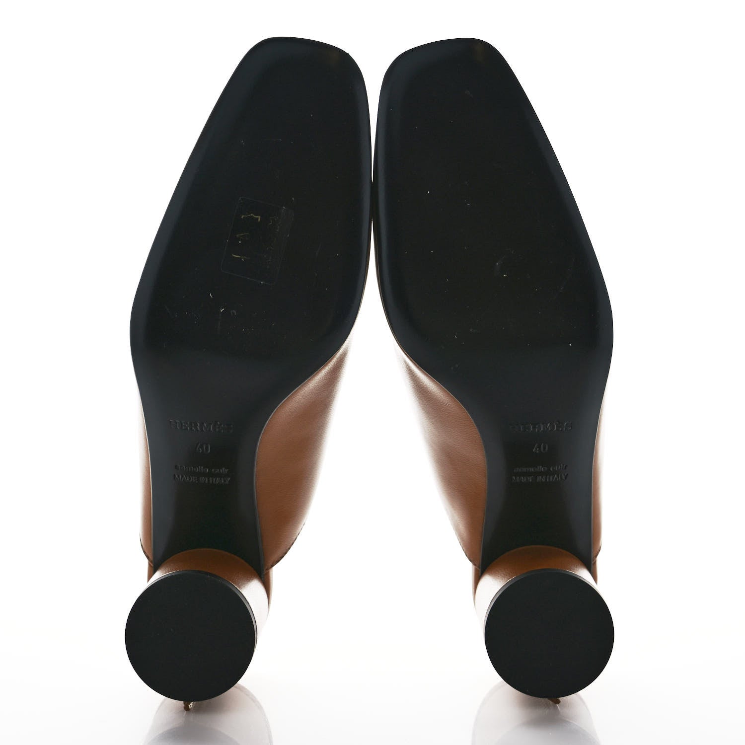 Hermes Calfskin Detail Mules 40 Beige Dore 5 of 9