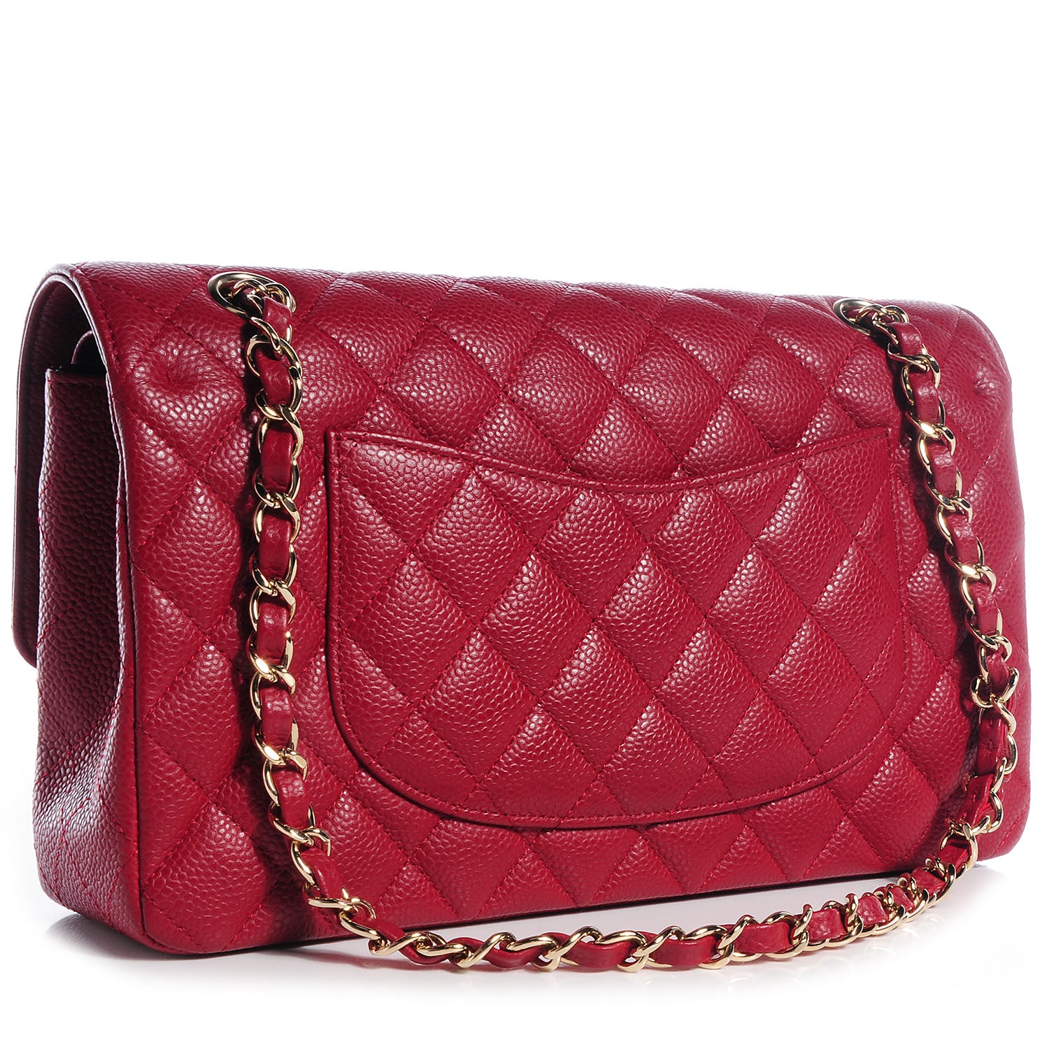Chanel Caviar Medium Double Flap Red 3 of 9