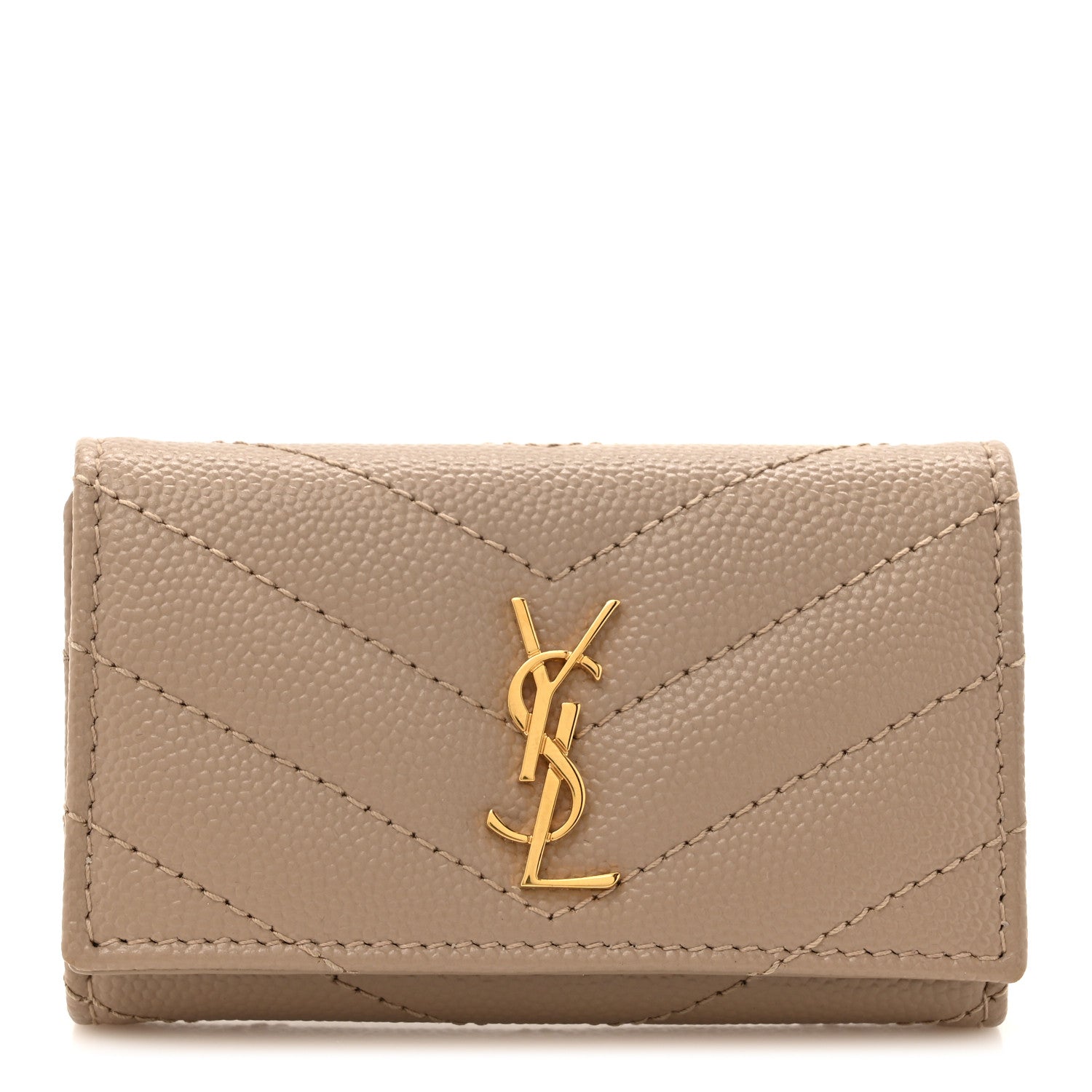 Saint Laurent Grain de Poudre Matelasse Cassandre Monogram Slim