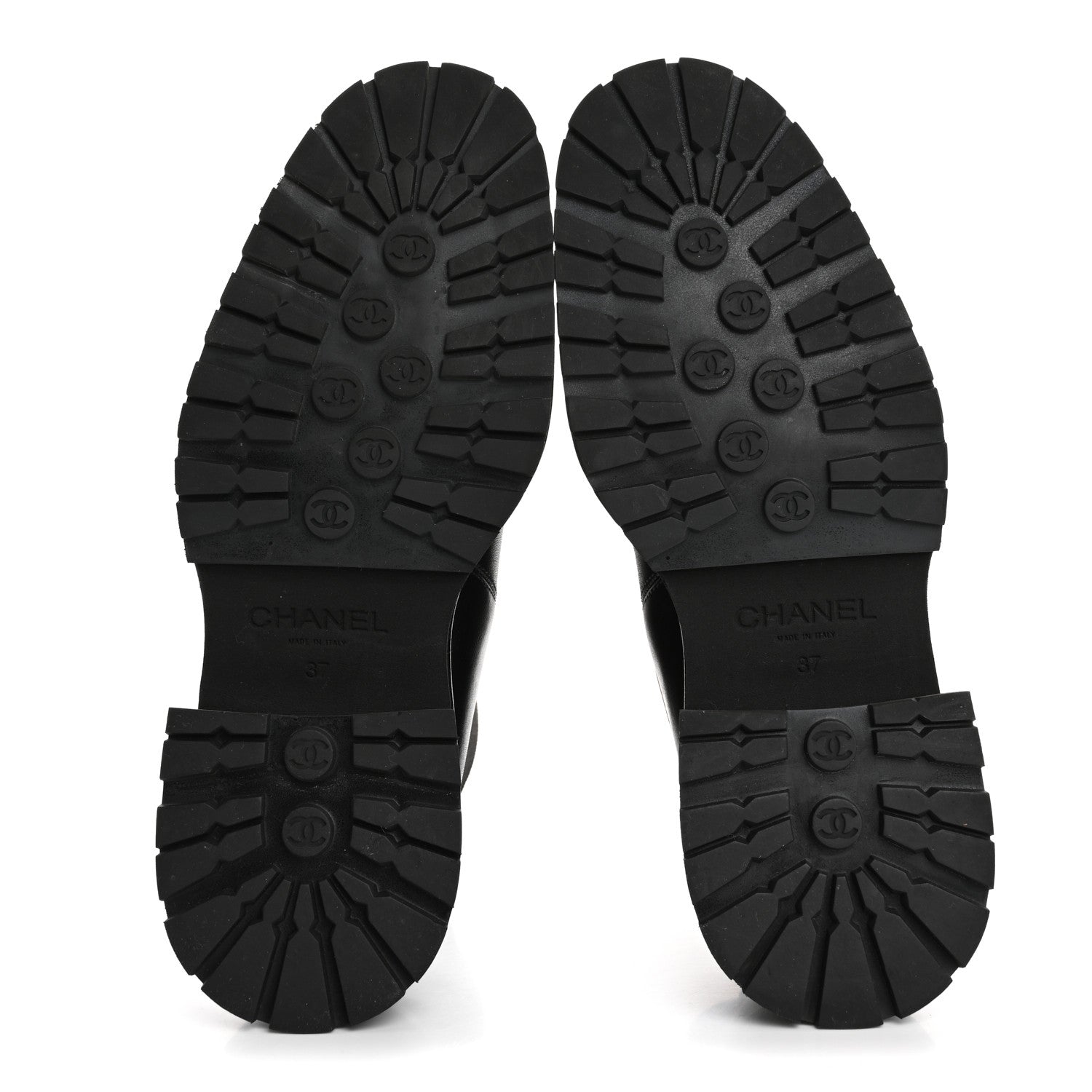 Chanel Calfskin Patent Cap Toe Ankle Boots 37 Black 6 of 13