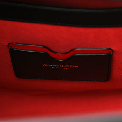 Alexander McQueen Calfskin The Tall Story Shoulder Bag Black Red 5 of 9