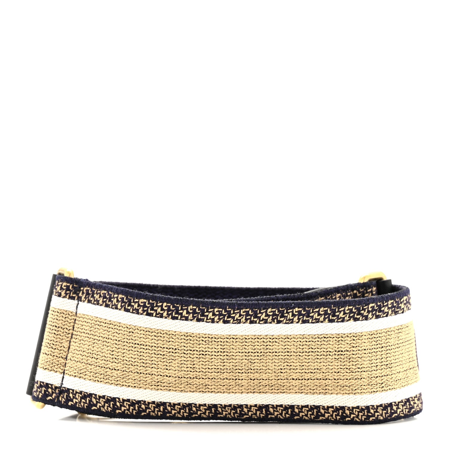 Christian Dior Canvas Embroidered Shoulder Strap Chocolate Multicolor 2 of 5