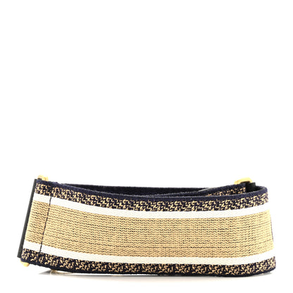 Christian Dior Canvas Embroidered Shoulder Strap Chocolate Multicolor 2 of 5