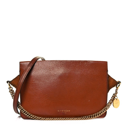 Givenchy Goatskin Suede Cross 3 Crossbody Bag Chestnut 1 of 19