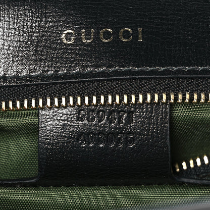 Gucci Textured Calfskin Medium Torchon GG Ring Shoulder Bag Black 7 of 10
