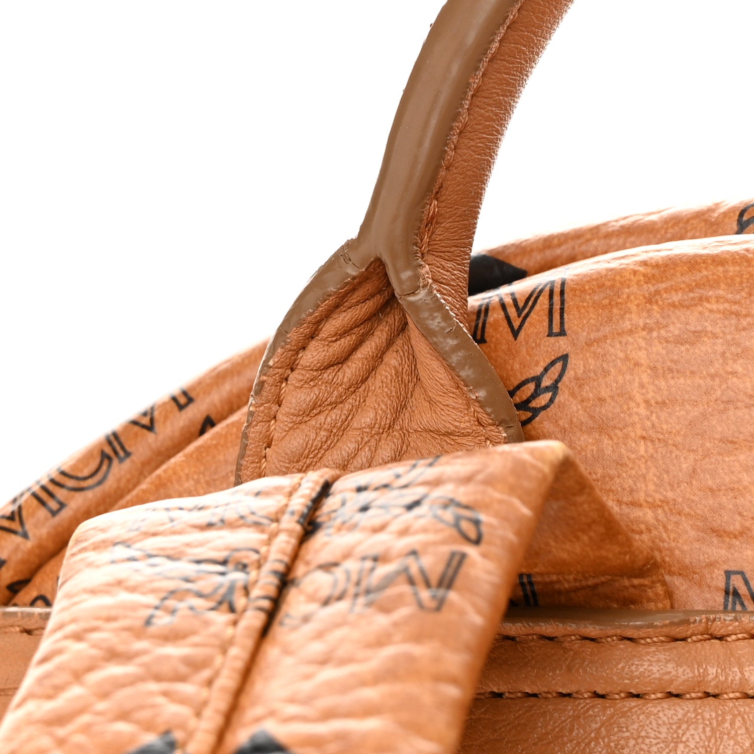 MCM Visetos Studded Small Stark M Backpack Cognac 14 of 15