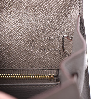 Hermes Epsom Kelly Sellier 25 Etain 7 of 40