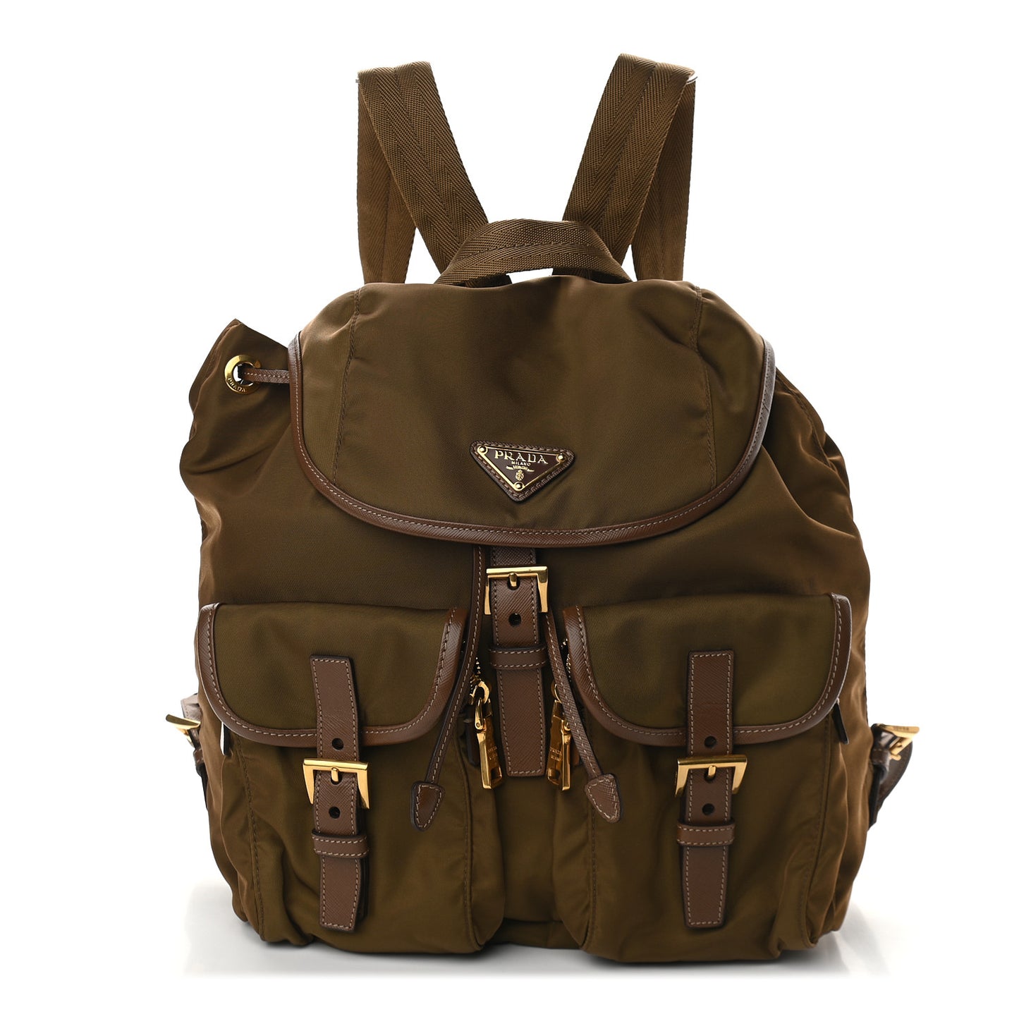 Tessuto Nylon Saffiano Vela Backpack Rovere