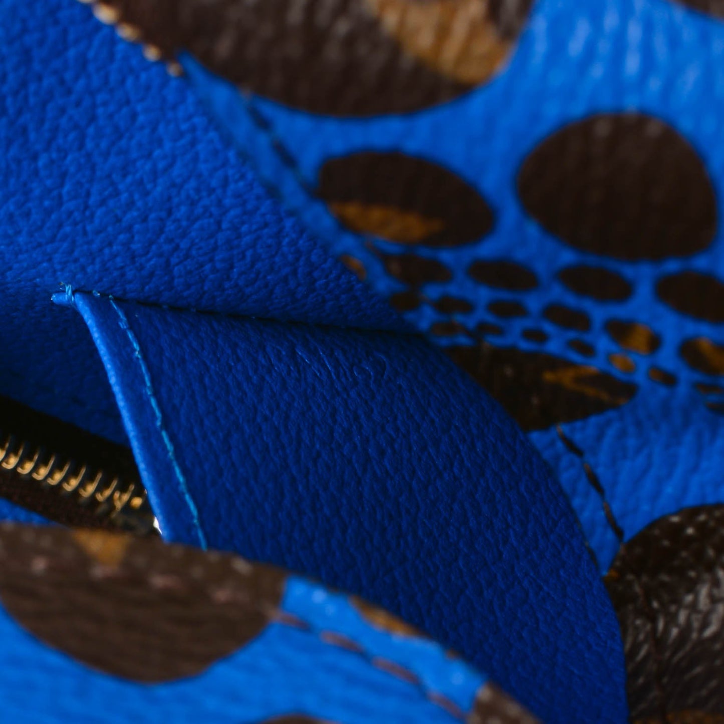 Monogram Kusama Pumpkin Dots Cosmetic Pouch Blue