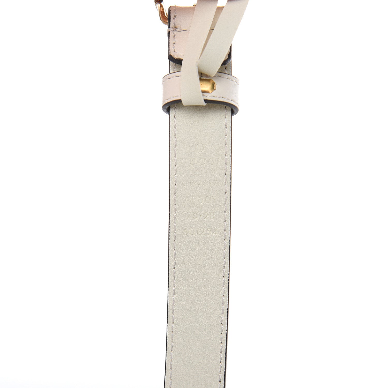 Gucci Calfskin Double G 20mm Belt 70 28 Mystic White 4 of 6
