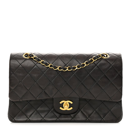 Chanel Lambskin Quilted Medium Double Flap Black 1 of 18