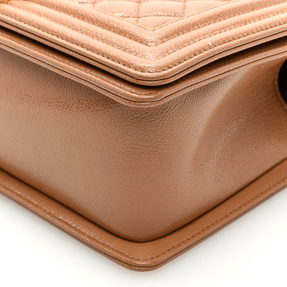 Chanel Caviar Quilted Medium Boy Flap Brown 9 of 9