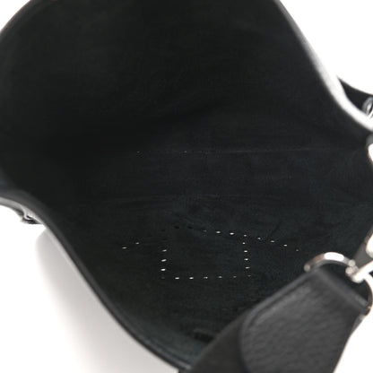 Hermes Taurillon Clemence Evelyne III PM Black 5 of 11