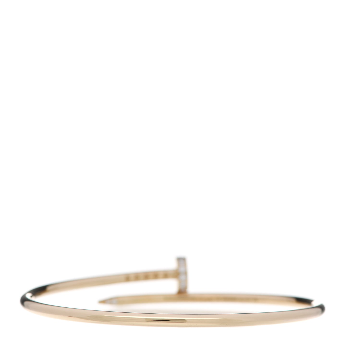 18K Yellow Gold Diamond Small Juste Un Clou Bracelet 16