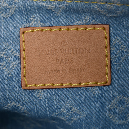 Louis Vuitton Monogram Denim Liv Pochette Sky Blue 8 of 11