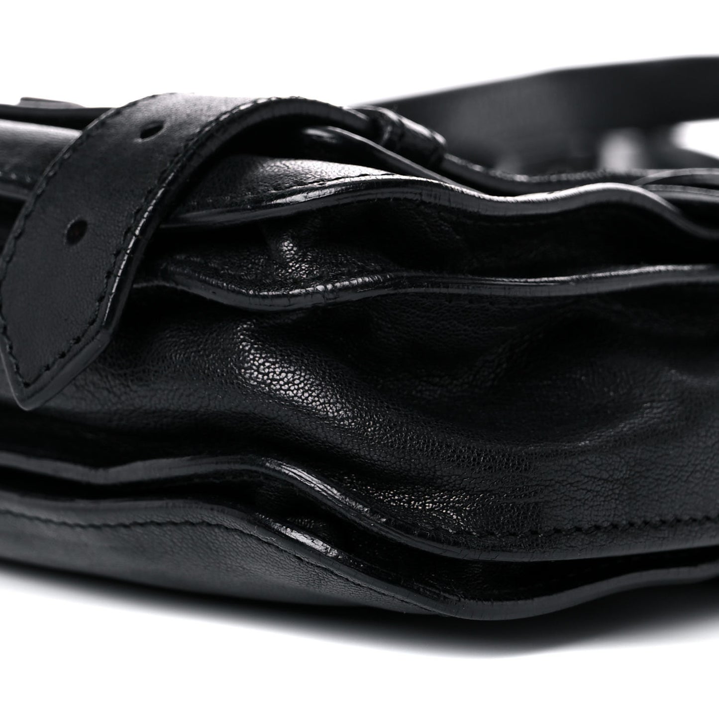 Lambskin PS1 Mini Pouch Messenger Black