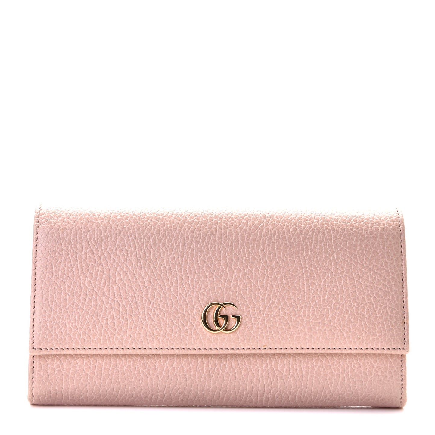 Dollar Calfskin GG Marmont Continental Wallet Perfect Pink