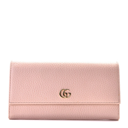 Gucci Dollar Calfskin GG Marmont Continental Wallet Perfect Pink 1 of 8