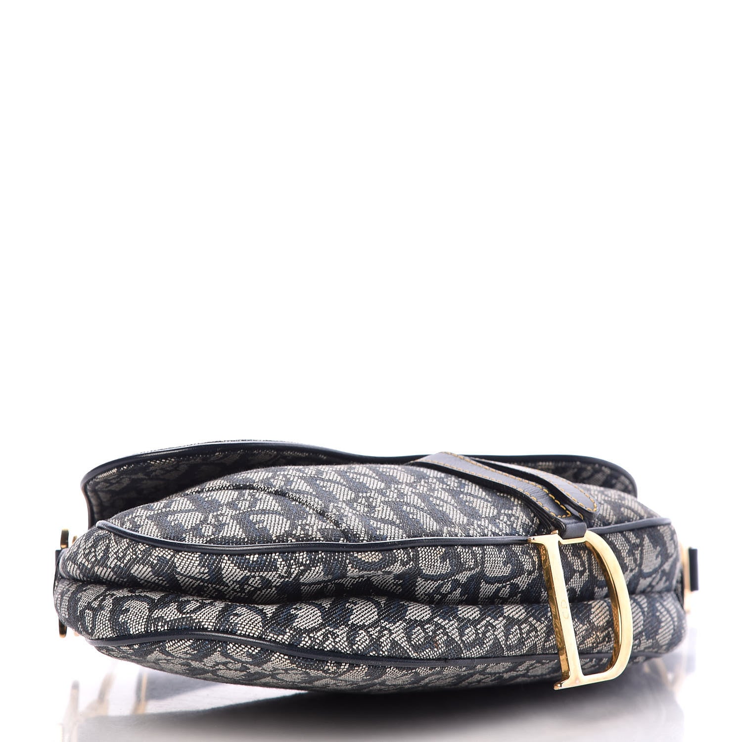 Christian Dior Monogram Saddle Bag Blue 4 of 9