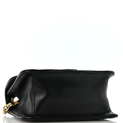 Salvatore Ferragamo Calfskin Quilted Gancini Flap Bag Black 4 of 11