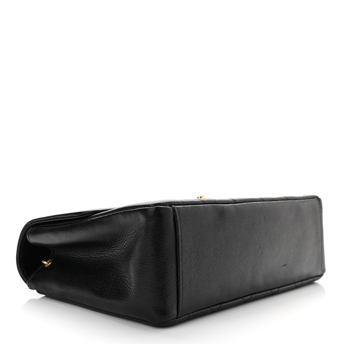 Caviar Quilted Medium Single Flap Black
