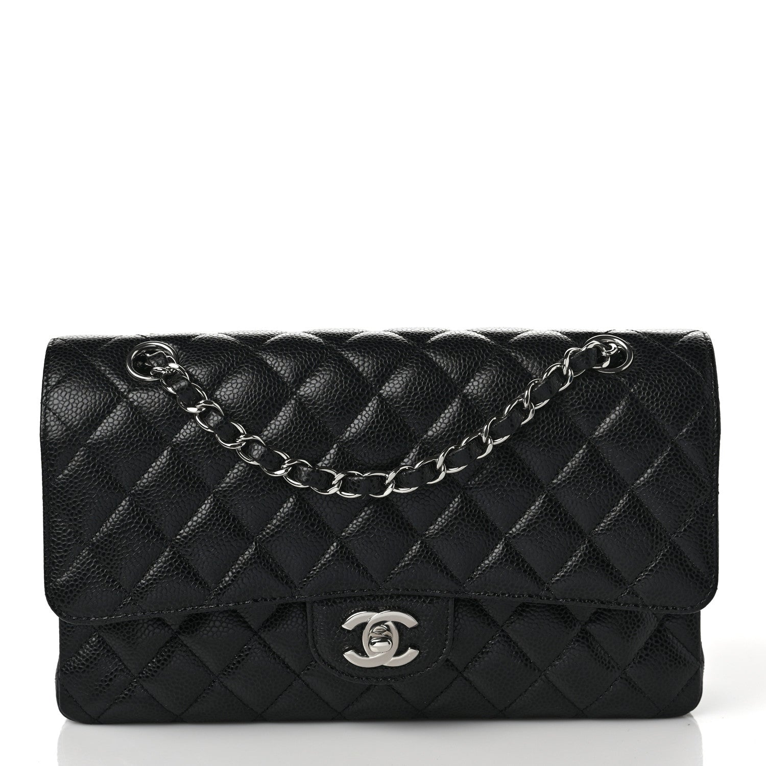 Chanel Caviar Quilted Medium Double Flap Black 1 of 8