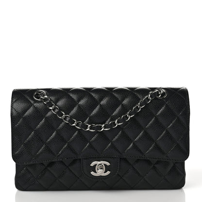 Chanel Caviar Quilted Medium Double Flap Black 1 of 8