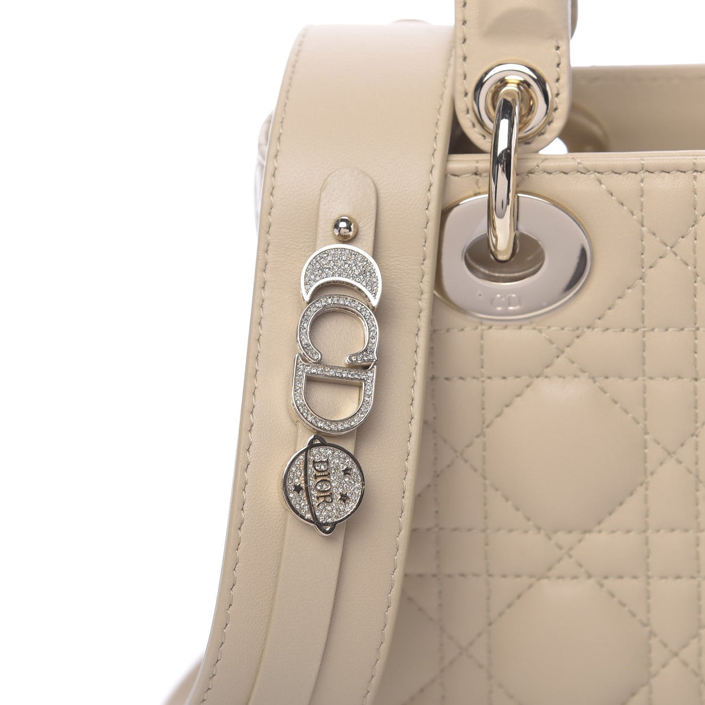 Lambskin Cannage Small My ABCDior Lady Dior Beige