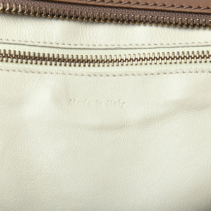 Celine Smooth Calfskin Shrunken Lambskin Mini Tri-Color Luggage Chalk 5 of 14