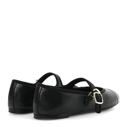 Chanel Lambskin Mary Jane Flats 37 Black 5 of 11