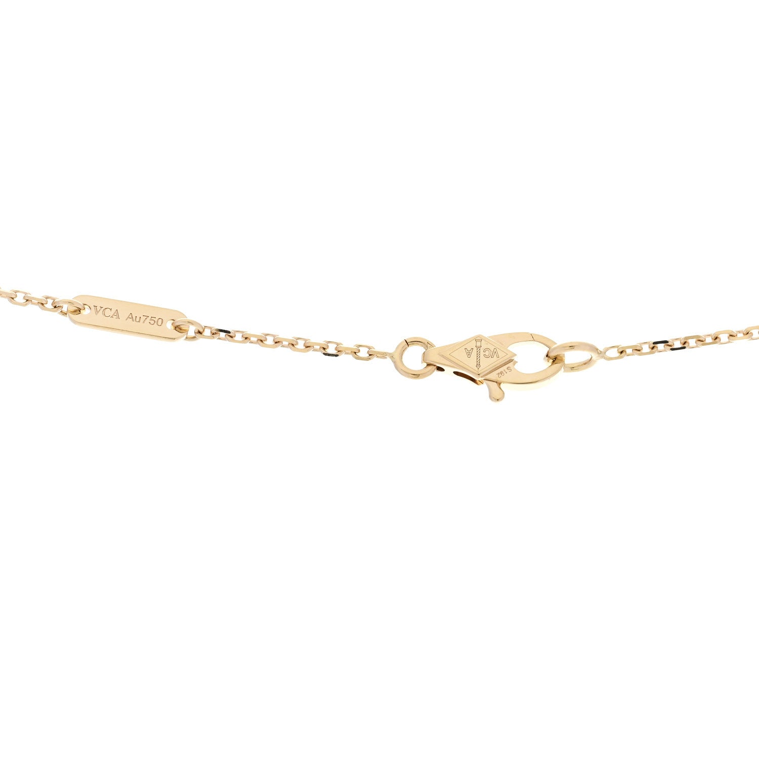 Van Cleef & Arpels 18K Yellow Gold Diamond Mini Frivole Pendant Necklace 4 of 6