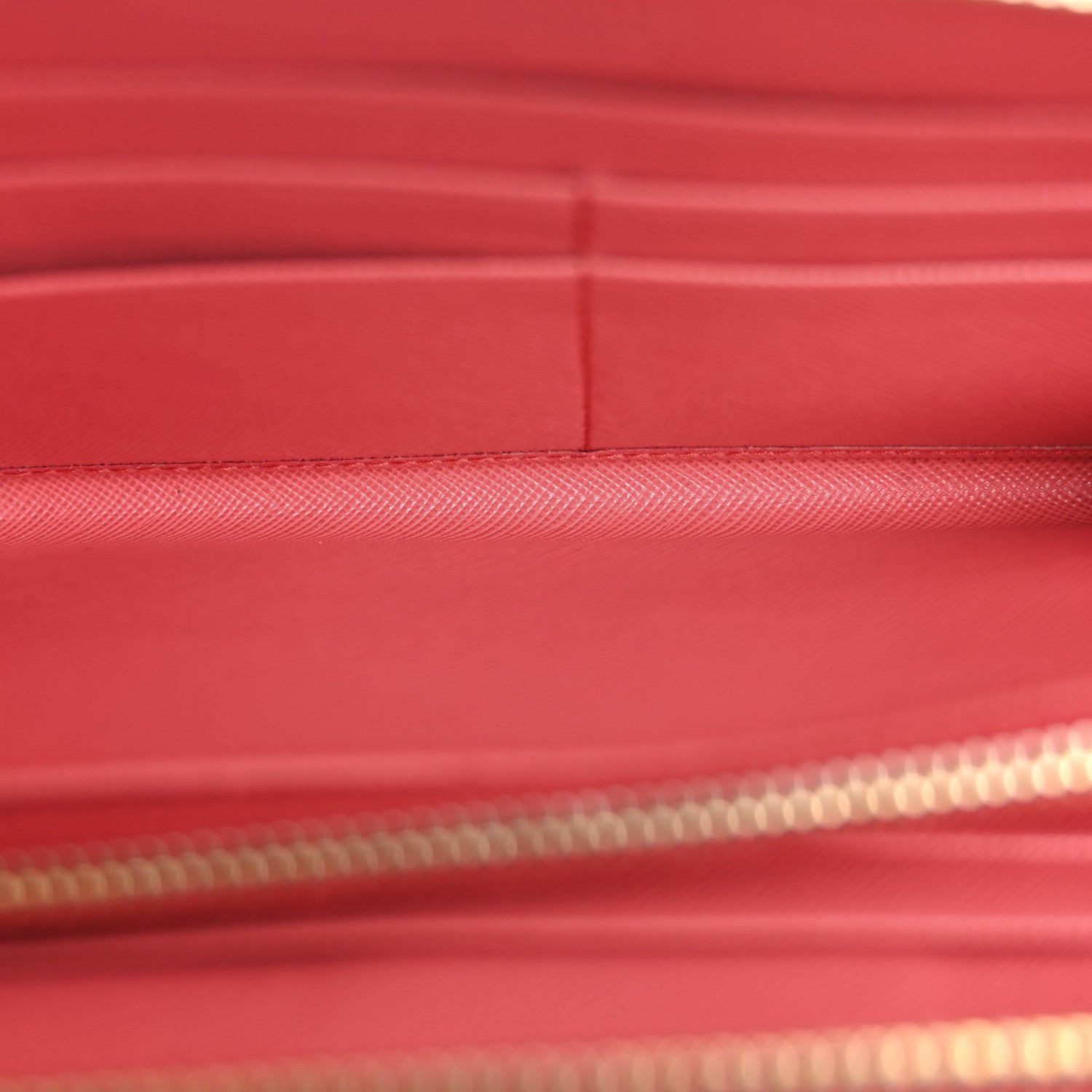 Prada Saffiano Fiocco Bow Zip Around Wallet Peonia 5 of 15